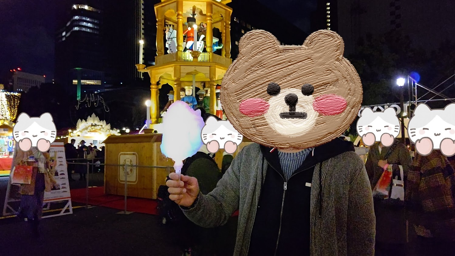 『日比谷公園』の『東京クリスマスマーケット2022』で夜のデート♪