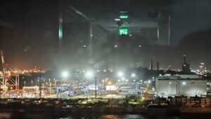 ドライブ帰りに夜の『川崎マリエン』へ～『工場夜景』も少し見えました♪