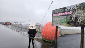 雨の日の『成田ファームランド』♪～いちご狩りにそば食堂を満喫～